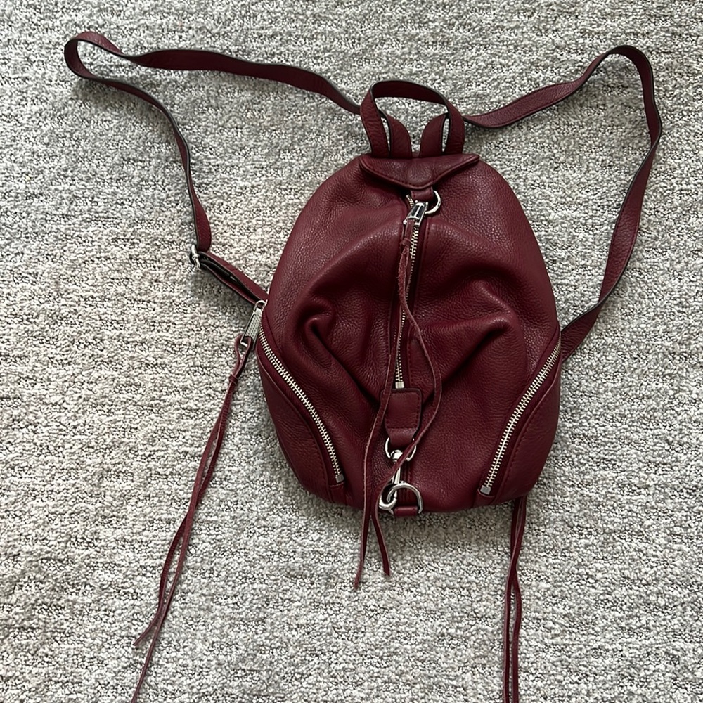 Rebecca Minkoff Small Backpack. Burgundy color. Excellent condition.